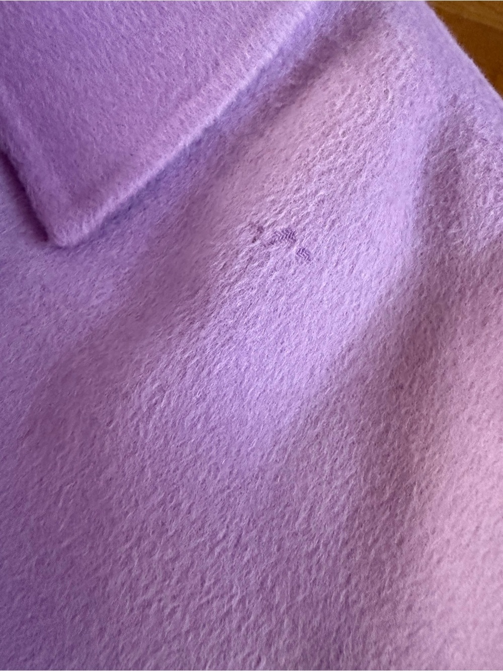Nanushka Alamo Wool Wrap Coat Lavender Lilac Sz XS - Picture 13 of 16